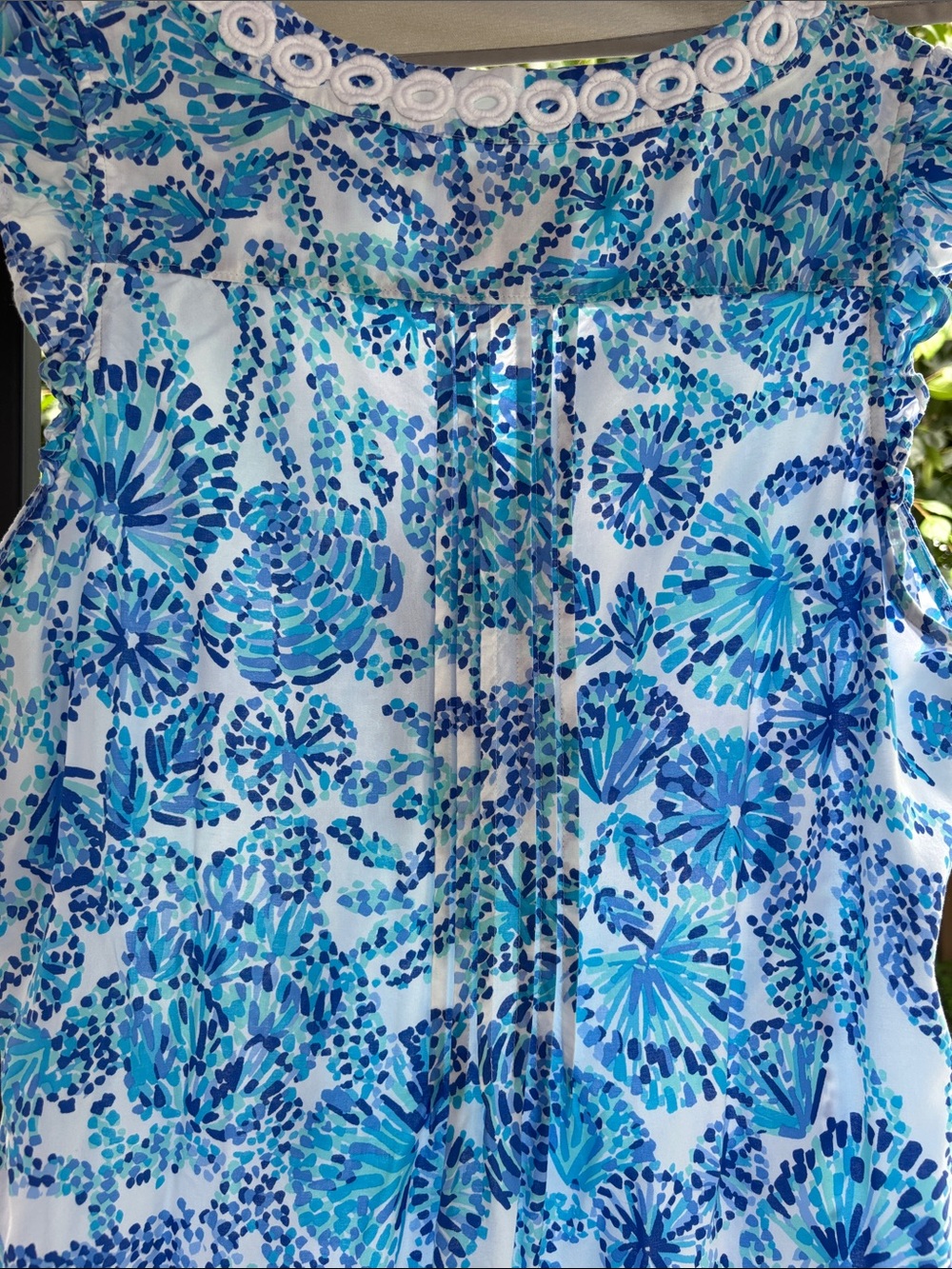 Lilly Pulitzer Shell Me You Love Me Joan Tunic Turquoise Oasis Sleeveless Dress - Picture 4 of 5